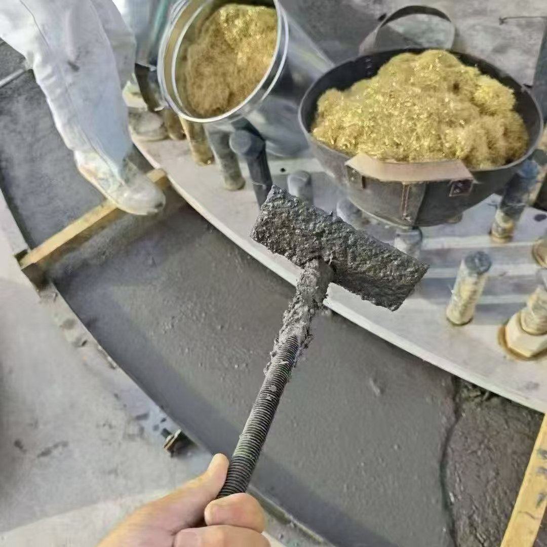 鹤城C120钢纤维高强无收灌浆料 轧机压缩机汽轮机发电机锻压设备底座灌浆材料